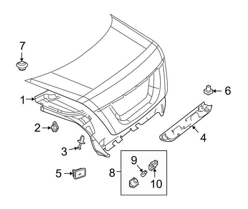 Mercedes Cargo Area Light - Rear 221820210164